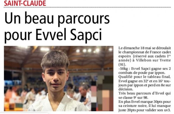 Image de l'actu 'Article l'Hebdo du Haut Jura du 27/05/2025'