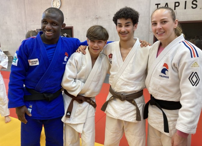 Image de l'actu 'Evvel et Yani participent à 1 entraînement avec Alpha DJALO et Margaux PINOT'