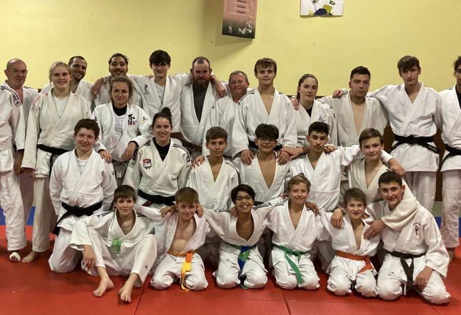 Entraînement regroupement Avenir Judo à Arinthod